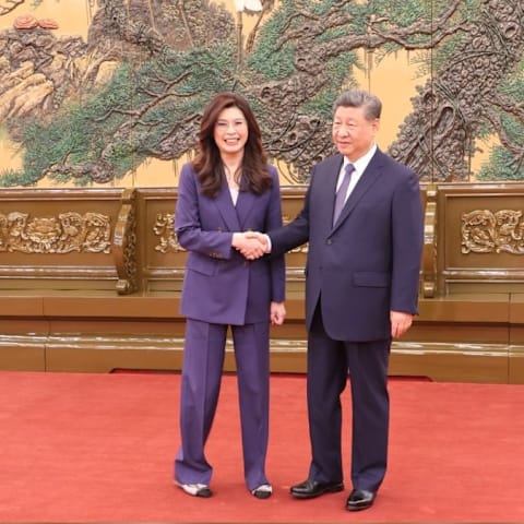 习近平今早会见台湾国民党主席郑丽文- 8world