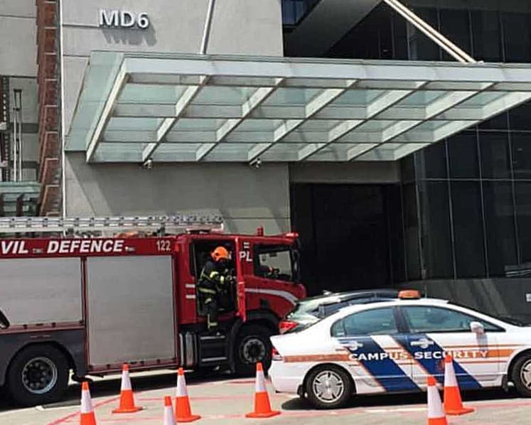 Exams, medical studies disrupted by fire at NUS building, 1,000 people evacuated