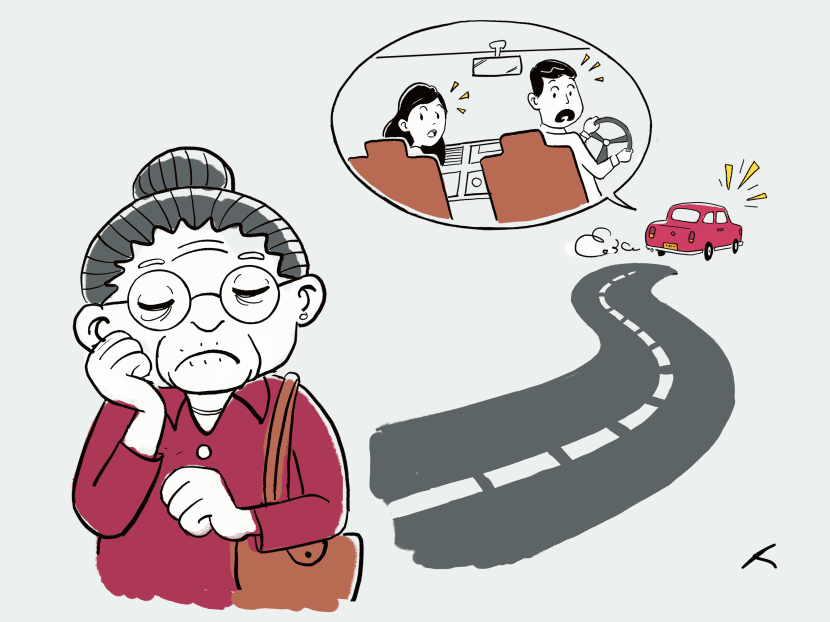 The man and his wife only realised that the man's mother was missing when they stopped for a lunch break nearly 200km away from the Bukit Besi rest stop.