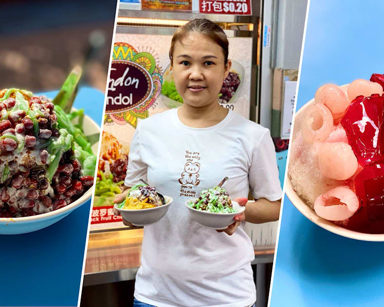 Indonesia-Born Hawker Sells Delish Jackfruit Chendol & ‘Commando’ Red Tea Jelly Longan
