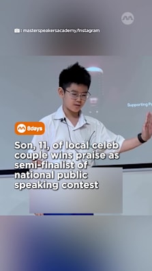 Zed is definitely on his way to becoming a brilliant public speaker. #8dayssg #8dayssglocalent #speech #publicspeaking #local 