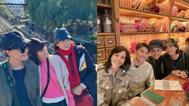 郑惠玉、陈丽贞、潘玲玲首次结伴出国旅行