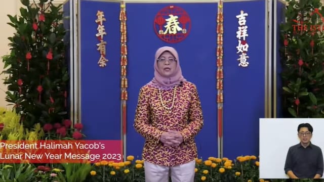 哈莉玛总统新春献词 提前向国人拜年