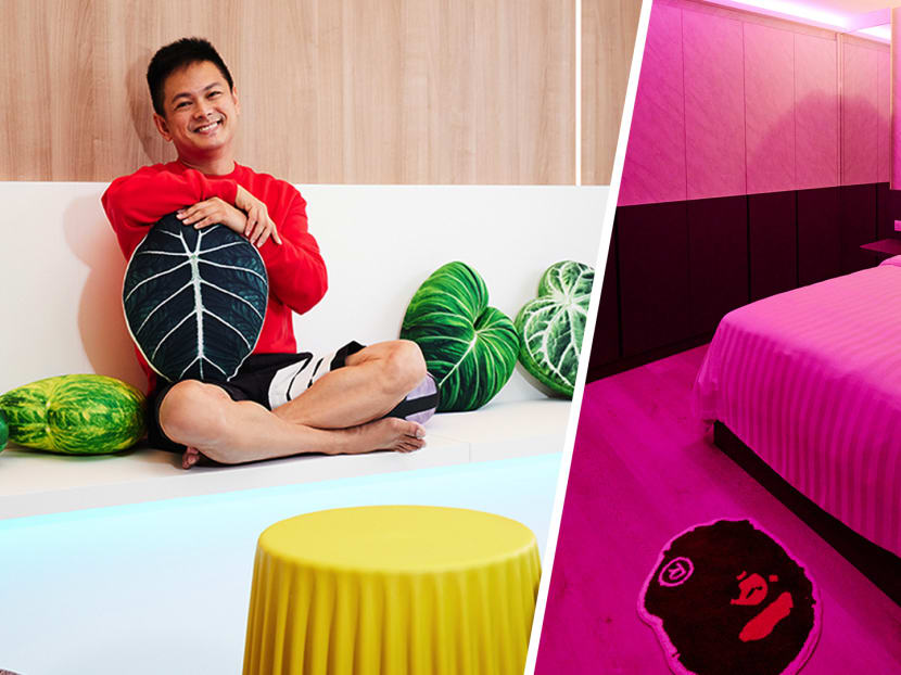 This is the first time the 48-year-old star is living alone — or even having his own room.