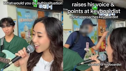 Man Confronts S'pore Buskers At MRT Station For Being "Too Loud"; Passers-By Step In To Help De-Escalate The Situation Before Police Arrive