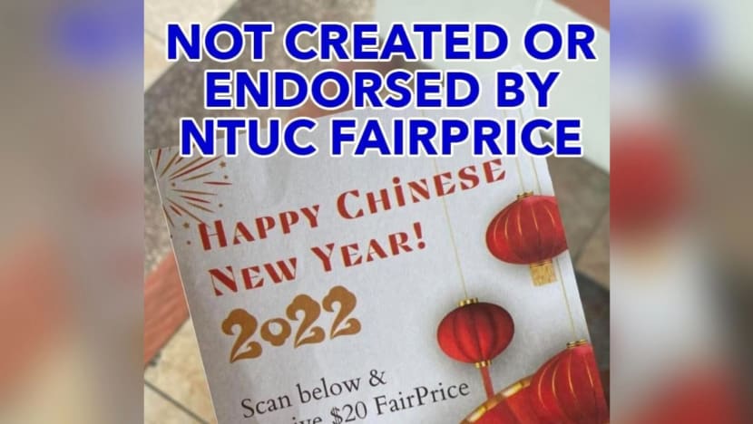 Chinese New Year flyer offering FairPrice vouchers 'not created or endorsed' by supermarket