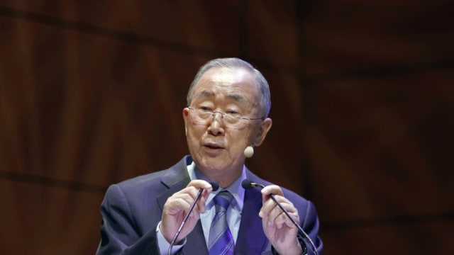 联合国前秘书长潘基文访问缅甸 会见军方领袖敏昂莱