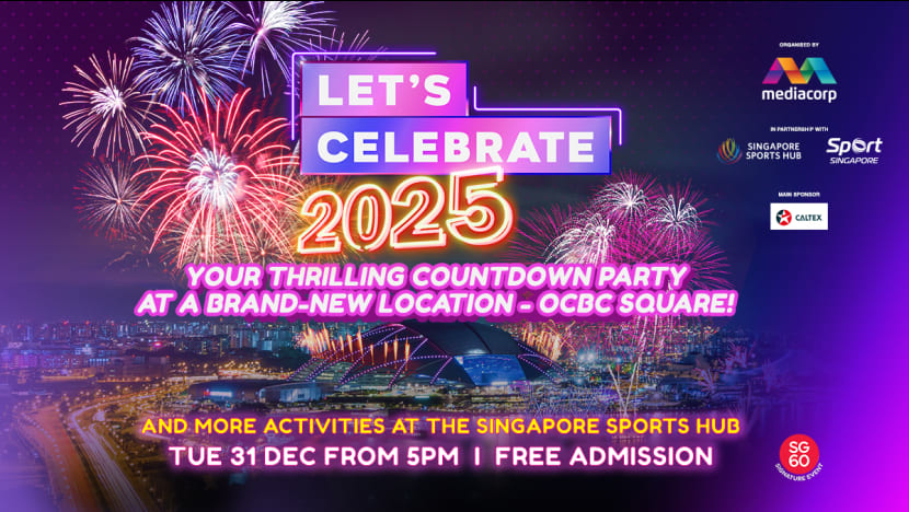 Party with celebrities at the Mediacorp Let’s Celebrate 2025 countdown show and catch the longest single countdown fireworks display at Singapore Sports Hub Party with celebrities at the Mediacorp Let’s Celebrate 2025 countdown show and catch the longest single countdown fireworks display at Singapore Sports Hub