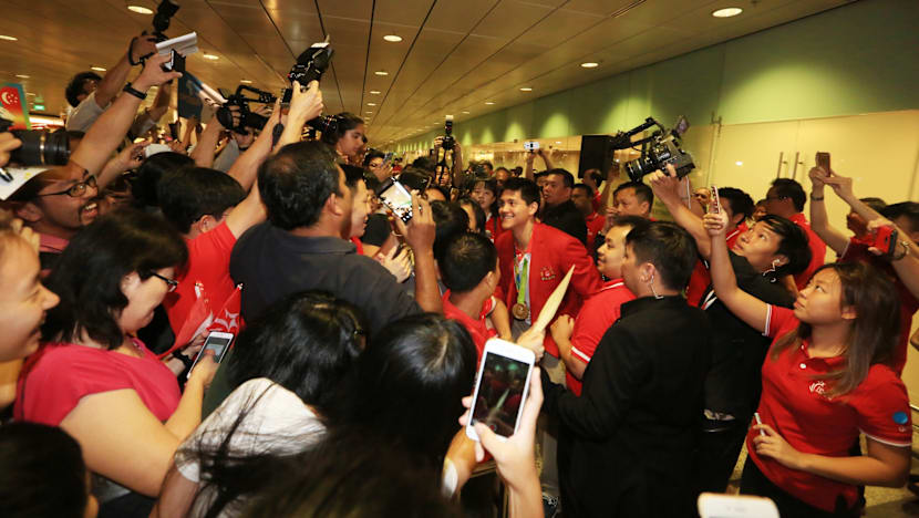 Lord of the butterfly Joseph Schooling feted like a king on return