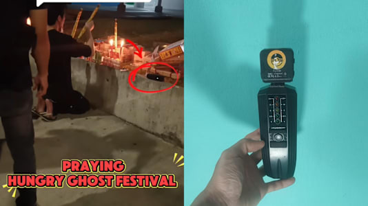 S'porean Offers Cigarette During Hungry Ghost Month Prayers, Then His EMF Meter Suddenly Spikes