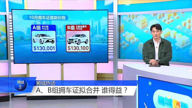 狮城有约 | A组和B组拥车证拟合并 中小型车会更便宜吗？
