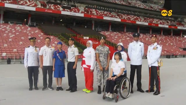 残障人士队伍首度参与国庆检阅礼 民间组织人数十多年来最多