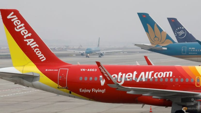 Vietnam's VietJet orders 20 more Airbus planes as Macron visits Hanoi Vietnam's VietJet orders 20 more Airbus planes as Macron visits Hanoi