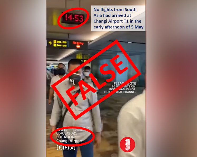 Pofma direction issued to social media page for false video showing South Asian travellers at Changi Airport despite ban