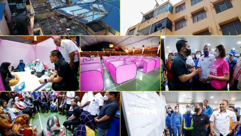 Kerajaan Johor sumbang RM1,000 kepada mangsa ribut di flat