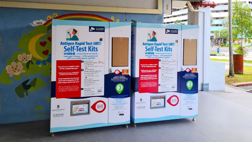 Covid-19: People with positive rapid-test result to self-isolate for 3 days; test kits at 100 vending machines from Sept 18