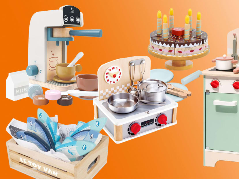 9 modern toy kitchen & food playsets for toddlers & kids to match your “Japandi” home aesthetic