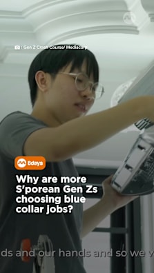 Would you choose to pursue your passion or climb the corporate ladder?  #8dayssg #8dayssglocalent #genz #bluecollar #jobs 