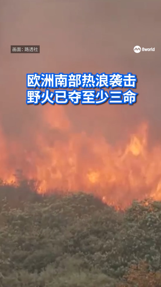 欧洲南部遭热浪袭击 已有至少三人死亡