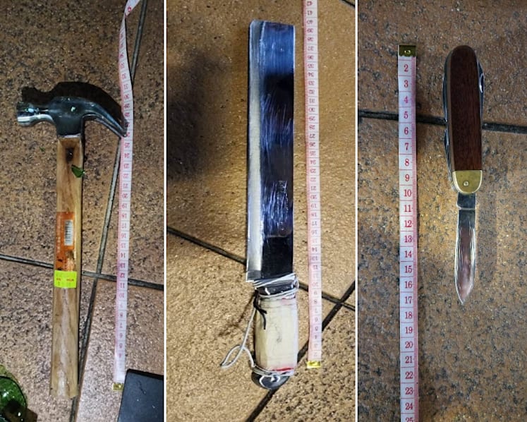 61-year-old man tasered after allegedly starting fire, charging at police officers with knife