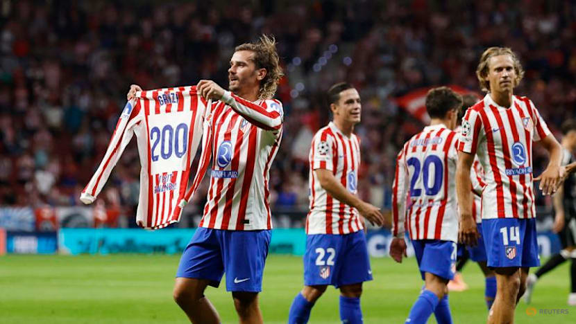 Griezmann scores 200th Atletico goal in 5-1 win over Frankfurt