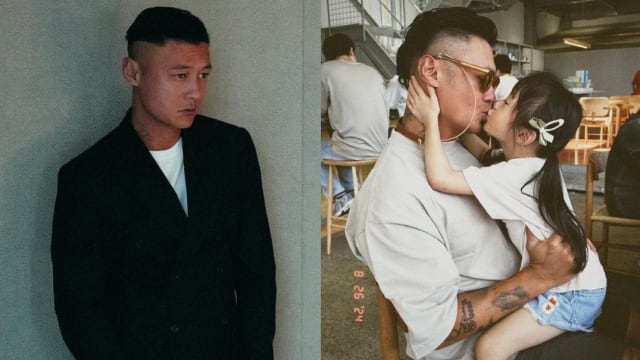 余文乐抱4岁女坐大腿“嘴对嘴亲亲”　网上掀两派论战