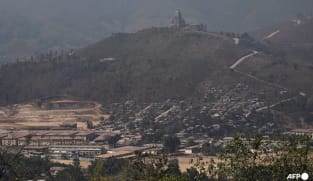 Hundreds flee across Thai border after attack on Myanmar military