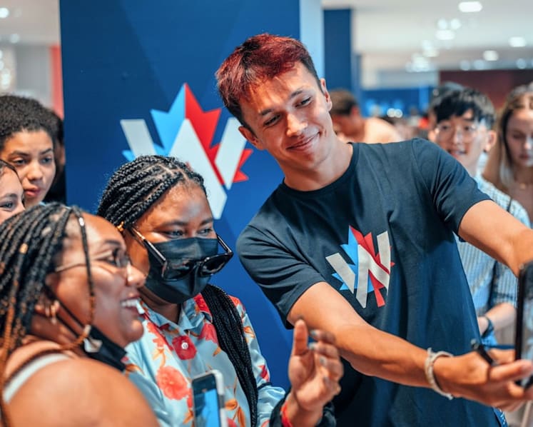 Thrills and spills at the Williams Racing fan activation pop-up store at Suntec City