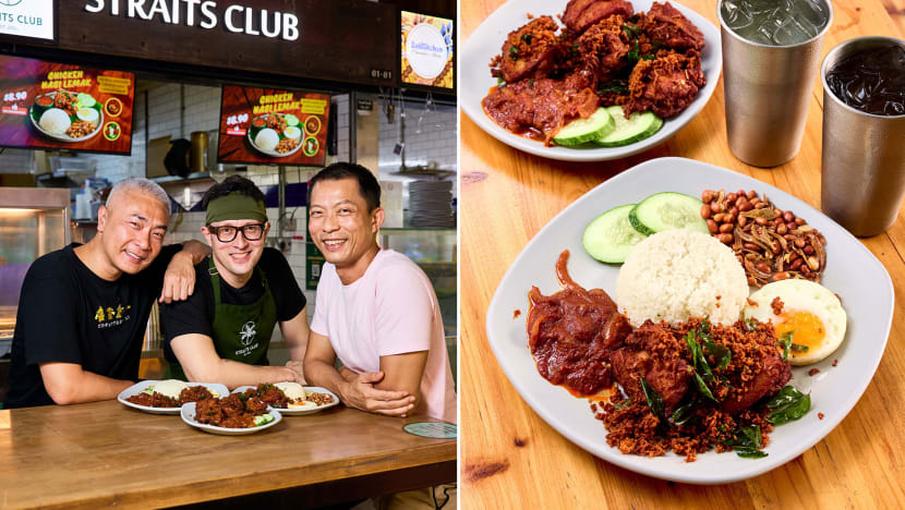 New Nasi Lemak Hawker Has Quintessentially S’porean Bromance With Tay Ping Hui & Ix Shen