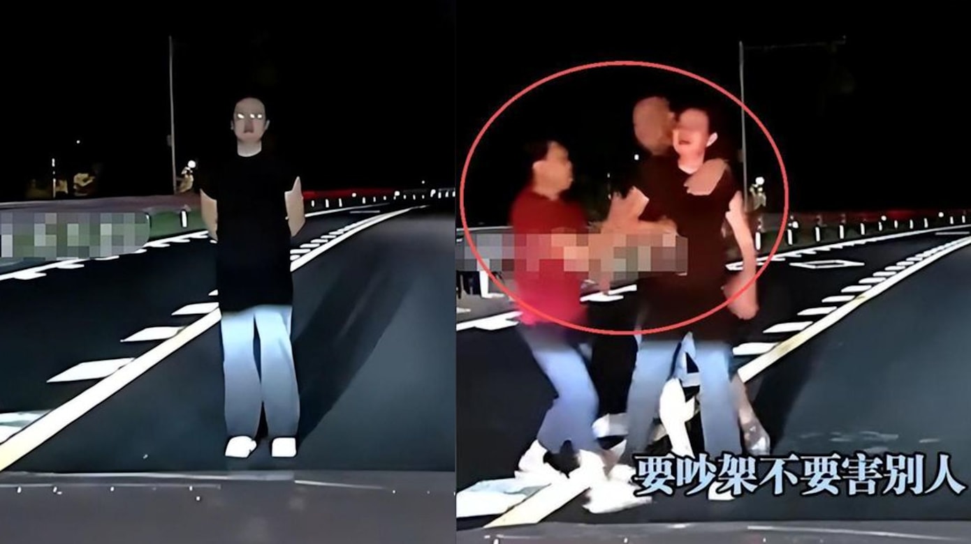 女子因家庭纠纷突冲马路险遭撞车主怒斥：别祸害别人- 8world