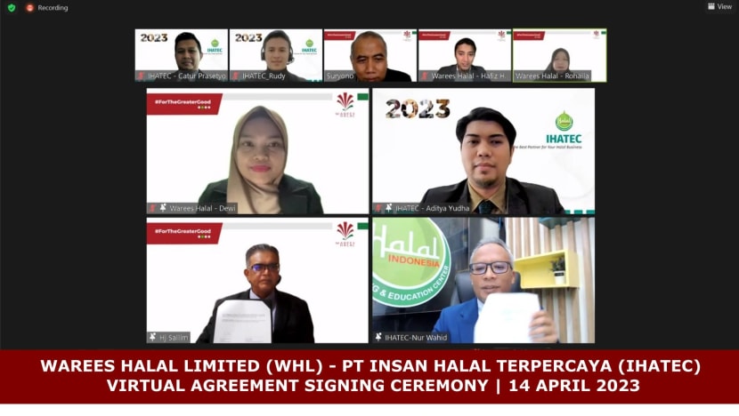 Warees Halal, PT Insan Halal Terpercaya meterai perjanjian bagi perhalusi proses eksport produk Halal SG ke Indonesia