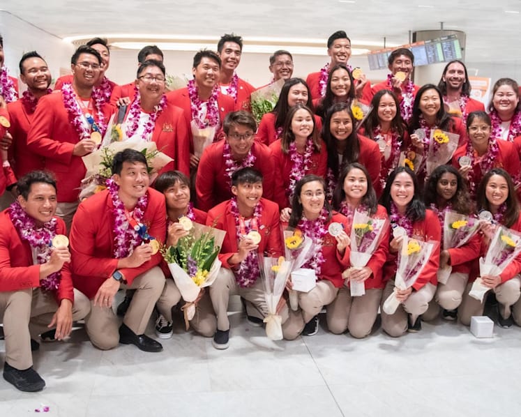 Singapore's water polo teams receive 'heartwarming' reception on return from SEA Games