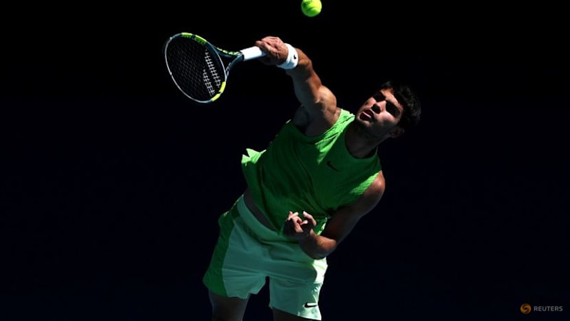 Alcaraz turns showman in Moutet mauling at Australian Open