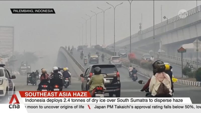 Indonesia deploys 2.4 tonnes of dry ice over South Sumatra to disperse haze 