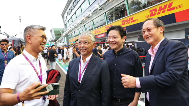 马国元首赴狮城观看F1  网猜：大选日期已定？
