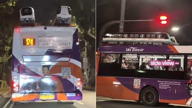 巴士车顶有地铁停靠？ 网民纷纷晒图大赞可爱