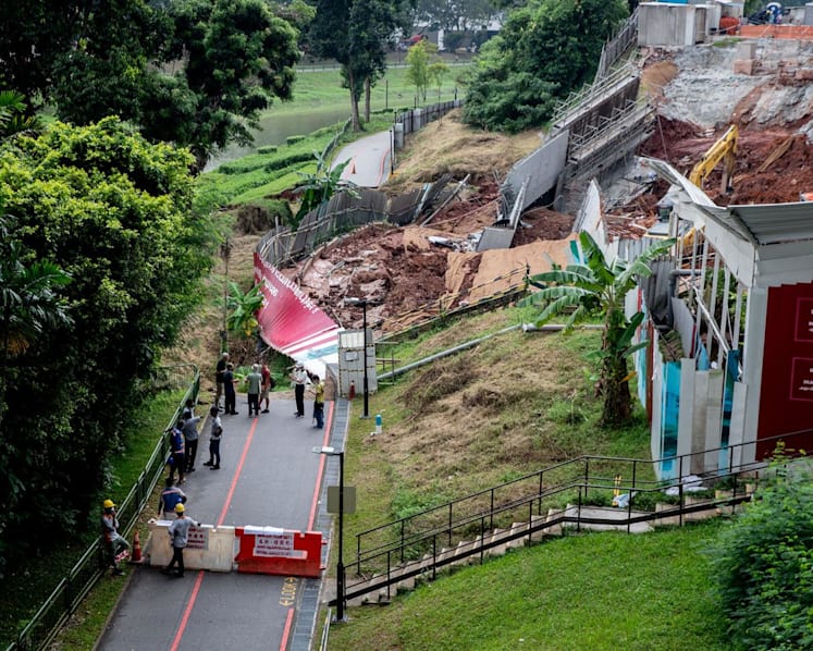Part of Ulu Pandan park connector in Clementi closed after landslide, passer-by injured