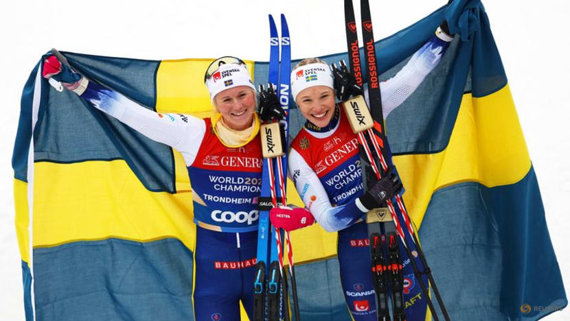 Cross-Country Skiing-Ice-cool Klaebo takes team sprint gold for Norway, Sweden win women's race