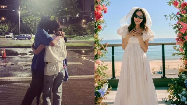 结婚1周年首度放闪　孔晓振晒与老公甜蜜合照！