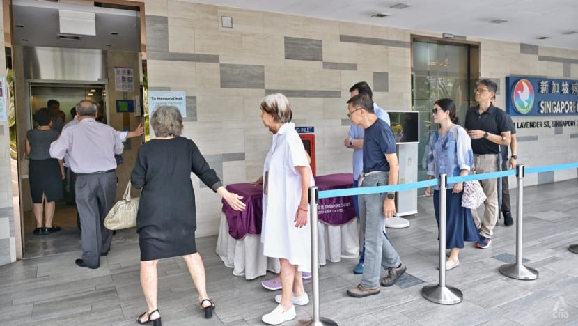 'Lost a very good leader, doctor and family member': Dozens show up on the first day of Lee Wei Ling's wake