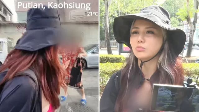 狮城直播主台湾徒步环岛 在高雄遭人砸鸡蛋 