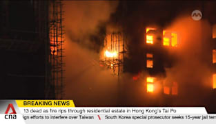 13 dead as fire rips through residential estate in Hong Kong's Tai Po district 
