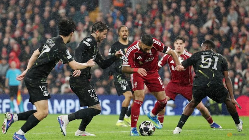 Dembele double at Liverpool fires PSG into Champions League semis