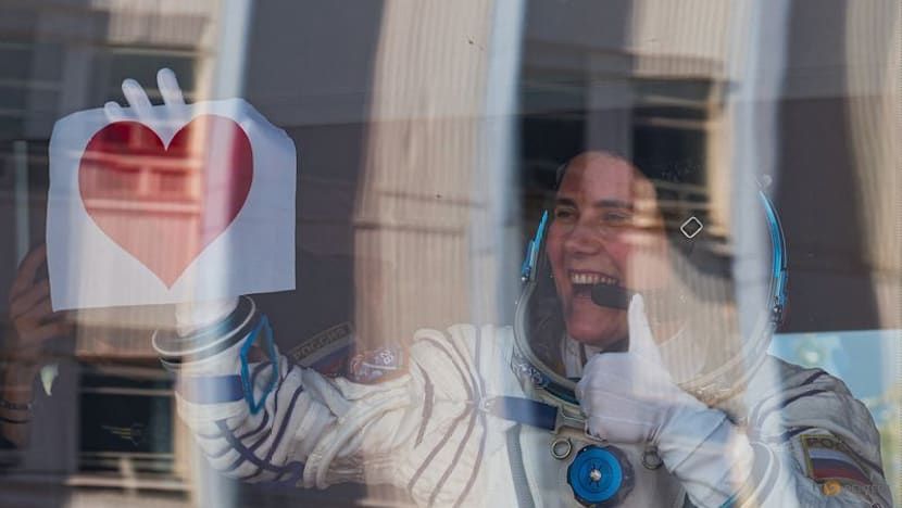 Russia launches American and two cosmonauts to space station with rare NASA chief visit