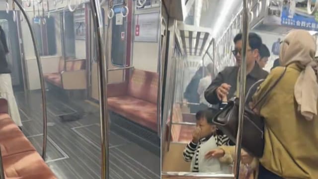 疑充电宝惹祸 大阪地铁车厢起火