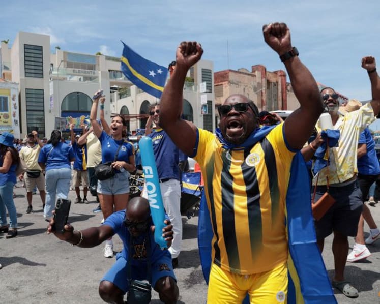 Curacao fans take heavy defeat in their stride as World Cup delight undimmed