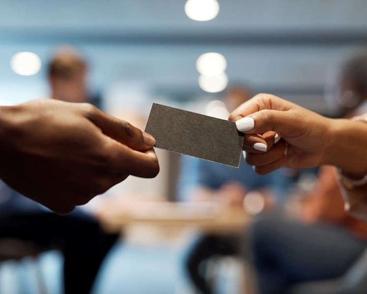 Digital name cards grow more popular as companies try to reduce carbon footprint and costs
