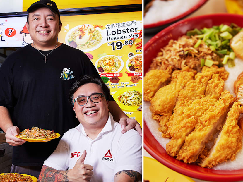 Tasty Chicken Cutlet Collagen Congee At Hawker Stall Opened By Pals To Mentor Ex-Convicts   