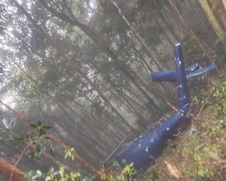 Helicopter carrying health officials crashes in Malaysia’s Cameron Highlands, all passengers found alive