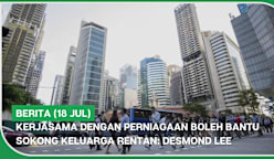 BERITA (18 Jul) | Kerjasama dengan perniagaan boleh bantu sokong keluarga rentan: Desmond Lee